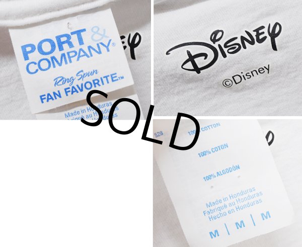 画像2: ビンテージ【PORT & COMPANY】ポート&カンパニー【Disney】ディズニー【HAPPY】【白雪姫】【小人】【プリントTシャツ】【サイズM】 (2)