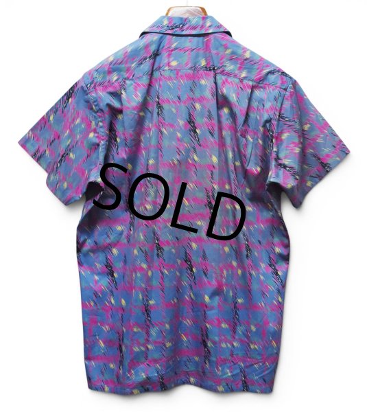 画像3: 【ほぼ未使用】【90's】【カナダ製】ビンテージ【ALEXANDER JULIAN】アレキサンダージュリアン【半袖シャツ】開襟シャツ【総柄】【サイズM】 (3)