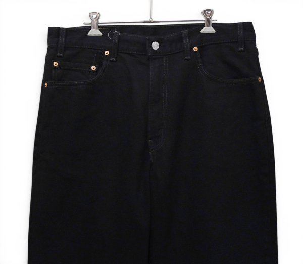 画像3: ビンテージ【90's】【USA製】【リーバイス】【Levi's】【550】【ブラックデニムパンツ】【後染め】【36×30】 (3)