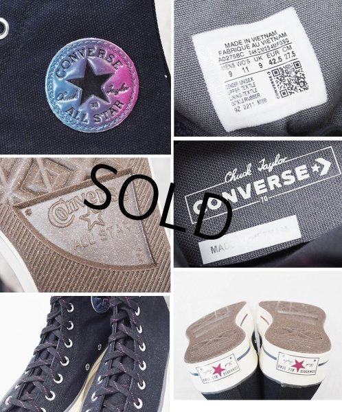 画像2: 【ほぼ未使用】【CONVERSE】【コンバース】【Chuck Taylor 70】【チャックテイラー70】【ハイカットスニーカー】【ブラック】【US9】【27.5cm】 (2)
