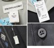 画像2: 【未使用】フラッシャー付き【PRONTO-UOMO】【シルクシャツ】【アーガイル柄】【切り替えデザイン】【サイズM】 (2)