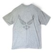 画像1: 【00’s〜】【USA製】米軍【USAF】【U.S. AIR FORCE】【UNICOR】【リフレクタープリント】【トレーニングTシャツ】【M】 (1)