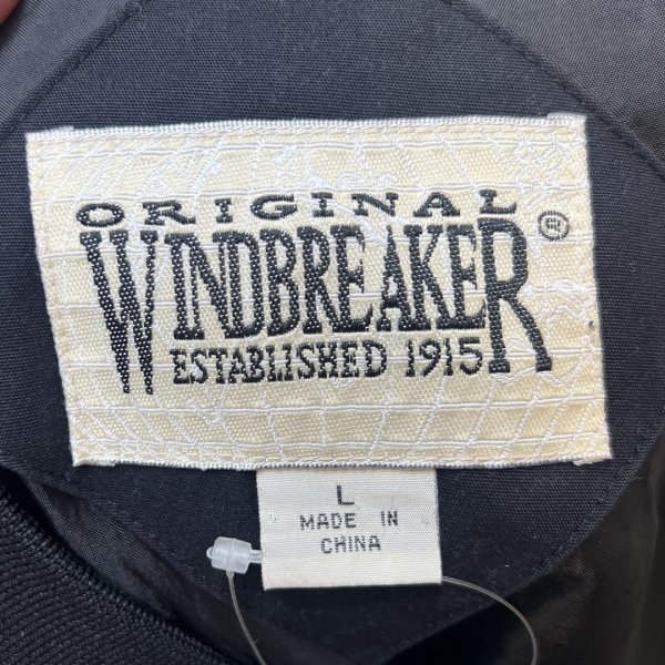 画像2: 【WINDBREAKER】ウインドブレイカー【黒】【カップショルダージャケット】ダービージャケット【サイズＬ】  (2)