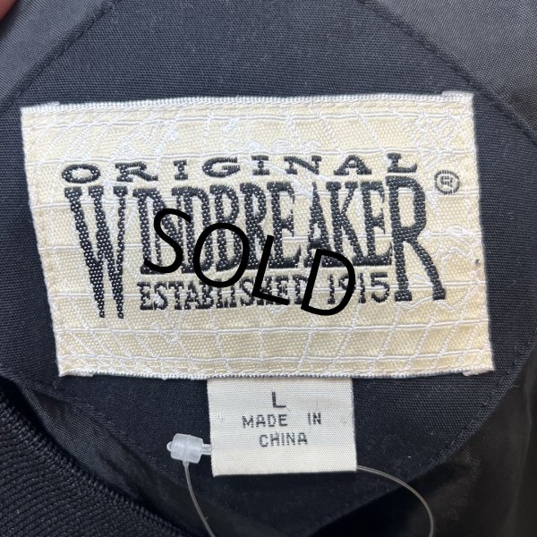 画像2: 【WINDBREAKER】ウインドブレイカー【黒】【カップショルダージャケット】ダービージャケット【サイズＬ】  (2)