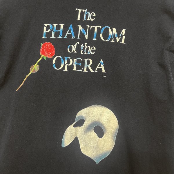 画像2: 【90's】【ビンテージ】【USA製】【オペラ座の怪人】【黒】【The Phantom of the Opera】【Tシャツ】【サイズＸＬ】  (2)