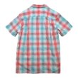 画像3: 【パタゴニア】【Patagonia】【エメラルド×赤】【チェック】【シアサッカー】【半袖シャツ】【L】  (3)