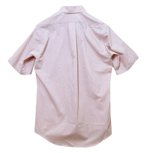 画像3: 【デッドストック】【90's】【USA製】【L.L.Bean】エルエルビーン【赤×白チェック】ボタンダウン【半袖シャツ】【US15】  (3)
