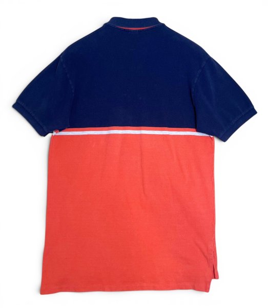 画像3: ビンテージ【ラルフローレン】【Ralph Lauren】ネイビー×オレンジ【ポロシャツ】【ツートンカラー】【サイズM】 (3)