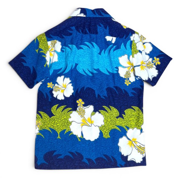 画像3: 【70's】ビンテージ【ハワイ製】【Diamond Head】【アロハシャツ】開襟シャツ【ハイビスカス柄】【S程度】 (3)
