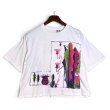 画像1: 【90's】ビンテージ【BODY FORCE】【クロップドTシャツ】白【ボタニカル柄】観葉植物【レディース古着】プリント【Mサイズ程度】 (1)