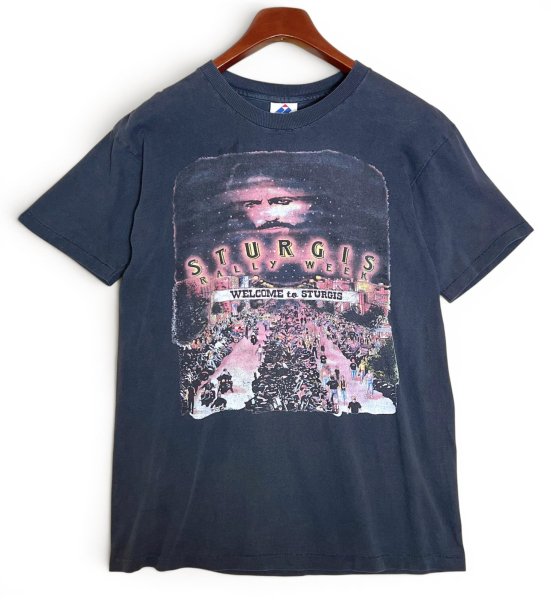 画像1: 【90's】【ビンテージ】【USA製】【STURGIS RALLY WEEK】グレー【バイクTシャツ】【両面プリント】【サイズM】 (1)