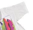 画像5: 【90's】ビンテージ【BODY FORCE】【クロップドTシャツ】白【ボタニカル柄】観葉植物【レディース古着】プリント【Mサイズ程度】 (5)