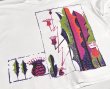 画像3: 【90's】ビンテージ【BODY FORCE】【クロップドTシャツ】白【ボタニカル柄】観葉植物【レディース古着】プリント【Mサイズ程度】 (3)