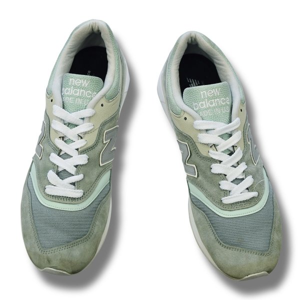 画像1: USA製 new balance【ニューバランスM997SOB】ミント スニーカー 11 1/2D【29.5ｃｍ】  (1)