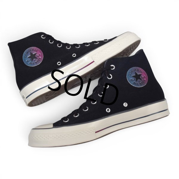 画像1: ほぼ未使用【コンバース】converse【CT70】【chuck 70】【黒】グラデーションパッチ【オールスター】A02758C【ハイカットシューズ】【27.5ｃｍ】  (1)