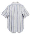画像3: ビンテージ【POLO WEAVE】【ベージュ×青ストライプ】【半袖シャツ】BDシャツ【ボタンダウン】【サイズXL】 (3)