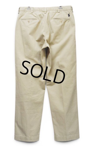 画像4: 90's~【ポロラルフローレン】【Polo by Ralph Lauren】Preston Pant【プレストンパンツ】ノータック【タンカラー】【34×32】 (4)