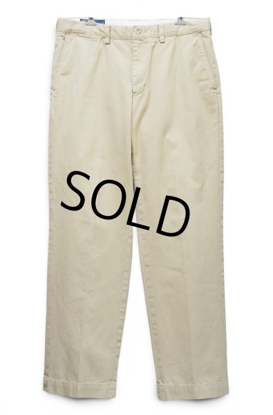 画像1: 90's~【ポロラルフローレン】【Polo by Ralph Lauren】Preston Pant【プレストンパンツ】ノータック【タンカラー】【34×32】 (1)
