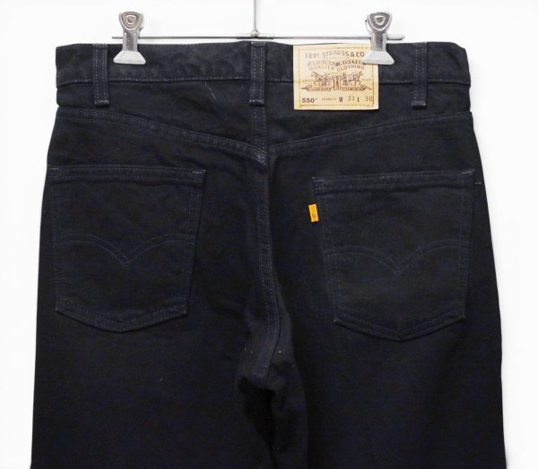 画像5: 【90's】【ビンテージ】【USA製】【Levi's】【リーバイス５５０】【550】黒【ブラックデニムパンツ】【33×30】  (5)