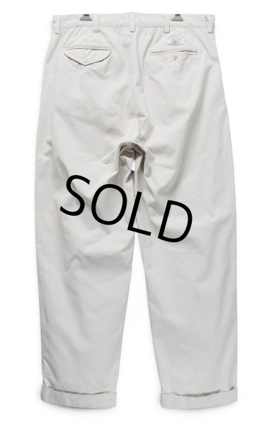 画像4: ビンテージ【Polo Ralph Lauren】【ラルフローレン】hammond pant【生成り】オフホワイト【2タック】【コットンパンツ】【34×30】  (4)