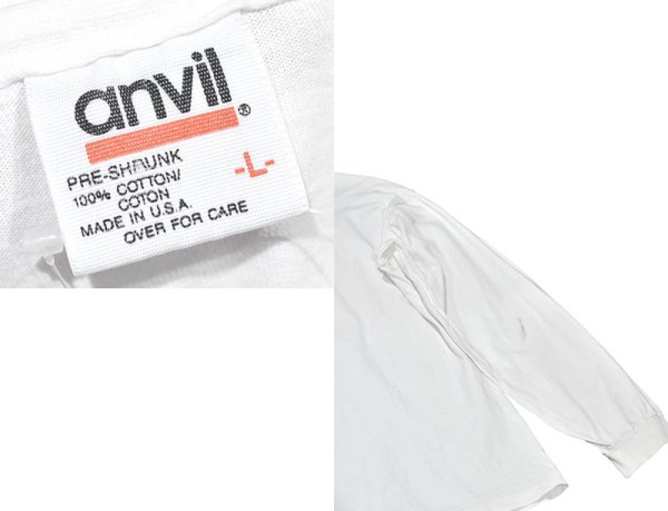 画像2: 【90's】【ビンテージ】【USA製】アンビル【anvil】【MARATHON】【ロングスリーブTシャツ】ロンT【ヨット】【航海旗】【サイズL】 (2)