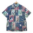 画像1: 【Reyn Spooner】【レインスプーナー】【MELE KALIKIMAKA】メレ カリキマカ【メリークリスマス】【クリスマス柄】プルオーバー【ボタンダウン】総柄【アロハシャツ】【サイズM】 (1)