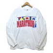 画像1: 【90's】【ビンテージ】【USA製】アンビル【anvil】【MARATHON】【ロングスリーブTシャツ】ロンT【ヨット】【航海旗】【サイズL】 (1)