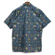 画像3: 【90's】ビンテージ【Ray Spooner】【レインスプーナー】【青】【花柄】【アメリカ国旗柄】【MELE KALIKIMAKA】【プルオーバー】【ボタンダウン】【半袖シャツ】アロハシャツ【M】  (3)