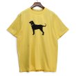 画像1: 【未使用】【The Black Dog】ブラックドッグ【犬プリント】【黄色】【Tシャツ】【L】  (1)