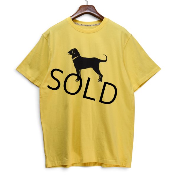 画像1: 【未使用】【The Black Dog】ブラックドッグ【犬プリント】【黄色】【Tシャツ】【L】  (1)