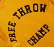 画像4: 【80's】【ビンテージ】【USA製】フロッキープリント【Free Throw Champ】【ELIZABETH】【カラシ色】マスタード【両面プリント】【Tシャツ】【S】  (4)