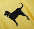 画像3: 【未使用】【The Black Dog】ブラックドッグ【犬プリント】【黄色】【Tシャツ】【L】  (3)