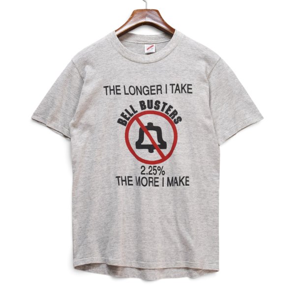 画像1: 【90's】【ビンテージ】【USA製】【JERZEES】ジャージーズ【ライトグレー】【BELL BUSTERS】【企業Tシャツ】【L】  (1)