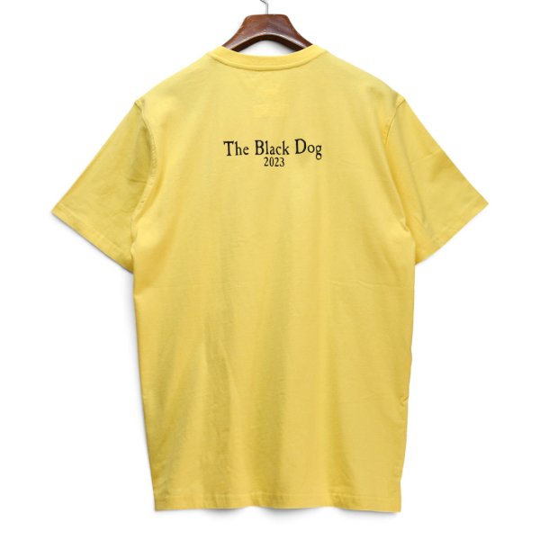 画像4: 【未使用】【The Black Dog】ブラックドッグ【犬プリント】【黄色】【Tシャツ】【L】  (4)