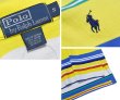 画像2: ビンテージ【90's〜】【ラルフローレン】【Polo Ralph Lauren】【黄色×青×緑ボーダー】【ポロシャツ】【サイズS】 (2)
