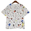 画像1: 【90's】【USA製】ビンテージ【GOUDA】【ジョアン・ミロ】【アートTシャツ】総柄Tシャツ【Lサイズ程度】 (1)