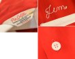 画像2: 【50’s】ビンテージ【Pinsplitter】【赤×白】【レーヨン】【チェーンステッチ】【ボウリングシャツ】【M】  (2)