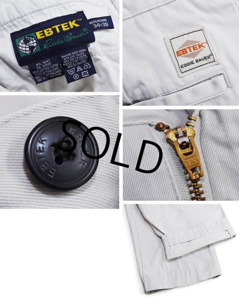画像3: 【90's】ビンテージ【エディーバウアー】【Eddie Bauer】【EBTEK】【コットンパンツ】【ベージュ】【34×30】 (3)