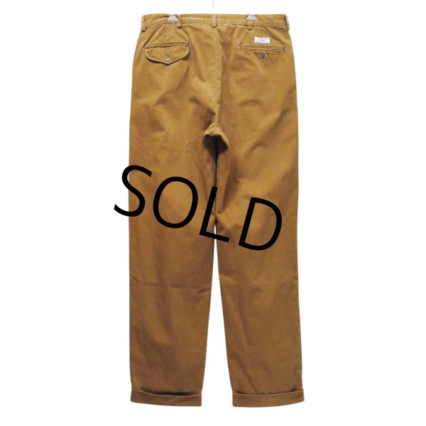 画像4: 【90's】【メキシコ製】【ラルフローレン】【Polo Ralph Lauren】HAMMOND PANT【ハモンドパンツ】【2タック】【チノパンツ】【ブラウン】コットンパンツ【34×34】 (4)