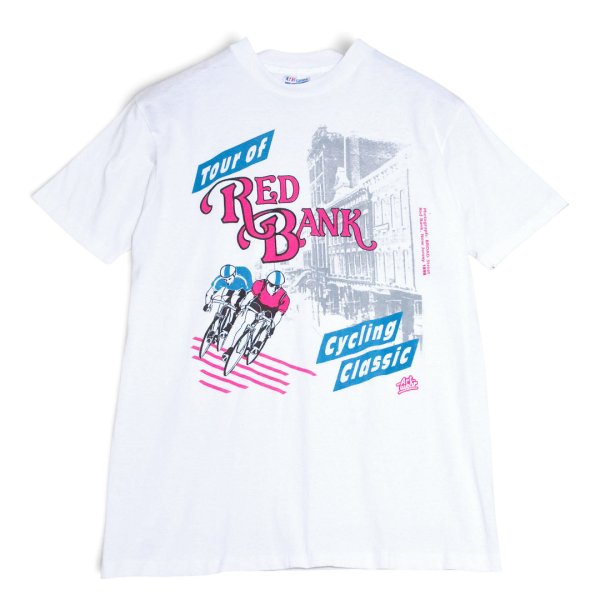 画像3: 【90's】【USA製】ビンテージ【Hanes】ヘインズ【Fifty-Fifty】【Tour of Red Bank】白【サイクリング】自転車【Tシャツ】シングルステッチ【サイズL】 (3)