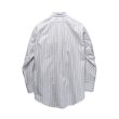 画像3: 【USビンテージ【ランズエンド】【LANDS' END】【白×グレーストライプ】【ボタンダウン】【長袖シャツ】【15 1/2-32】  (3)