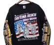 画像1: 00’ｓ【DELTA】デルタ【PRO WEIGHT】プロウエイト【DAYTONA BEACH BIKE WEEK】デイトナビーチバイクウィーク 黒【両面プリント】【袖プリント】【ロンT】【XL】  (1)