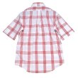 画像3: 90's~【ほぼ未使用】【USA製】ビンテージ【Bullock & Jones】【白×赤チェック】【半袖BDシャツ】ボタンダウン【Mサイズ程度】 (3)