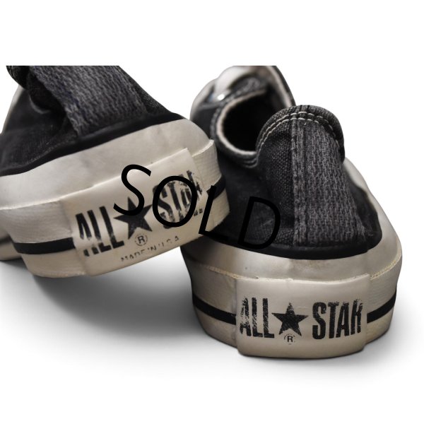 画像5: 【80's】ビンテージ【USA製】サイド当て布付き【コンバース】黒【CONVERSE】【チャックテイラー】【オールスター】US6 約24.5cm (5)