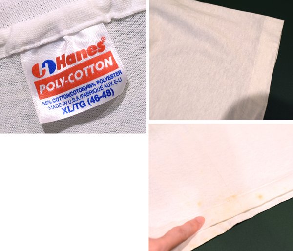 画像2: 【デッドストック】90's【USA製】【ビンテージ】ヘインズ【hanes】【WALK America】白【Ｔシャツ】【サイズXL】  (2)
