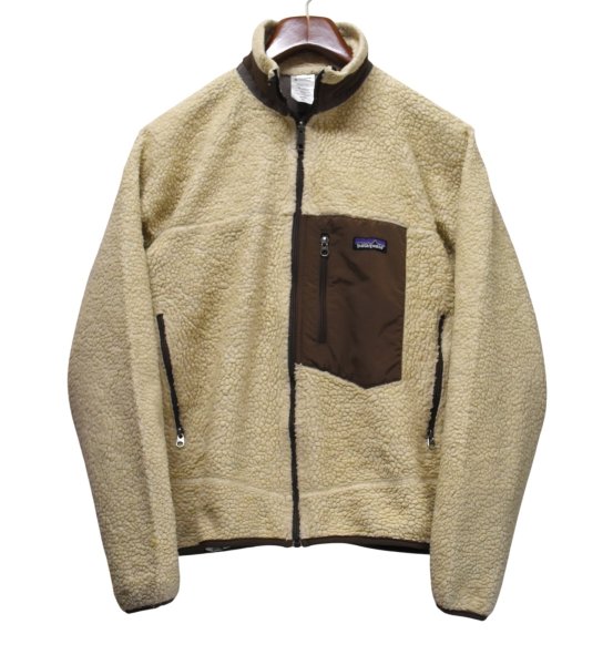 画像1: 【パタゴニア】【patagonia】【レトロX】クラシックレトロ【フリースジャケット】【ベージュ×茶】【M】  (1)