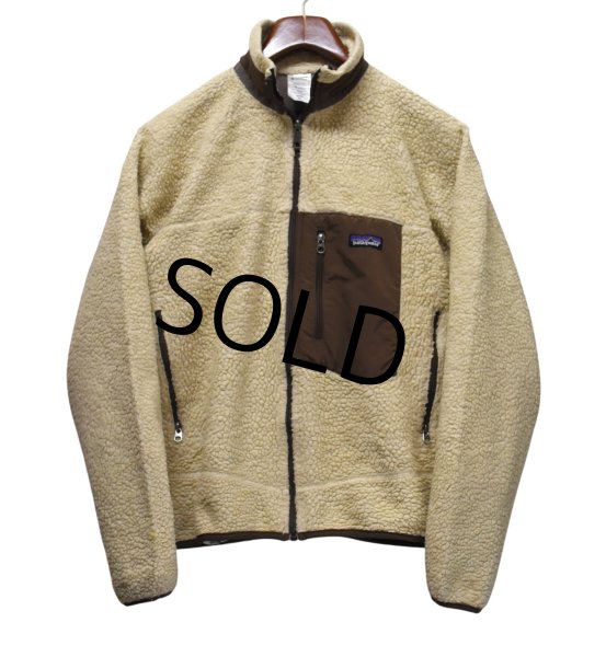 画像1: 【パタゴニア】【patagonia】【レトロX】クラシックレトロ【フリースジャケット】【ベージュ×茶】【M】  (1)