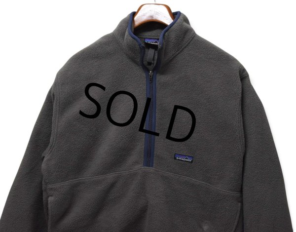 画像1: 【パタゴニア】【patagonia】【シンチラ】【ハーフジップ】【フリースジャケット】【グレー】【サイズL】  (1)