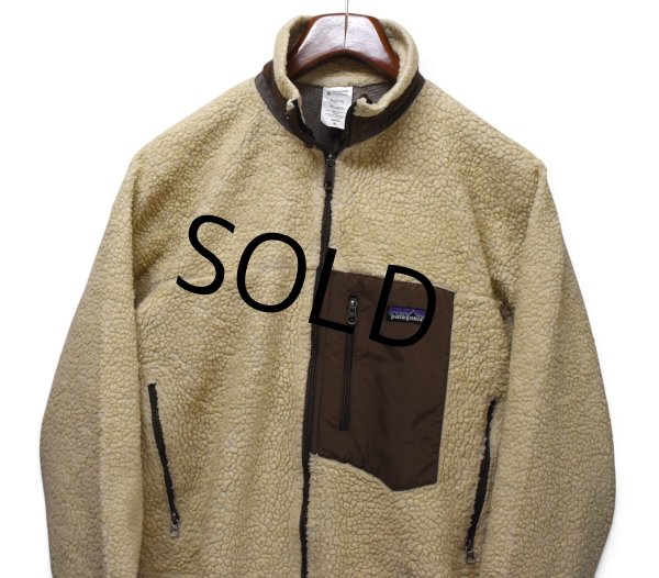 画像3: 【パタゴニア】【patagonia】【レトロX】クラシックレトロ【フリースジャケット】【ベージュ×茶】【M】  (3)