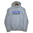 画像1:  【パタゴニア】【patagonia】【ロゴプリント】【プルオーバーパーカー】【グレー】サイズM (1)